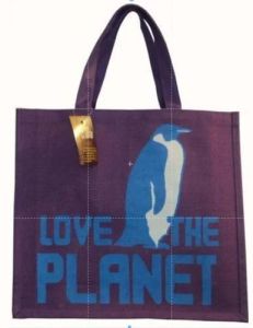 Voilte Printed Gift Jute Bag