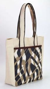 Zebra Printe Canvas Shopping Bag