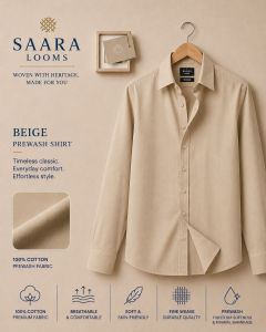 Mens Plain Beige Shirts