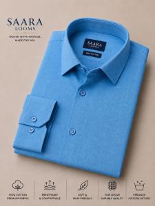 Mens Plain Royal Blue Shirt