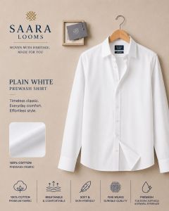Mens Plain White Shirt