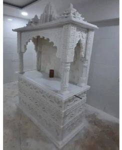 7inch Traditional White Marble Temple