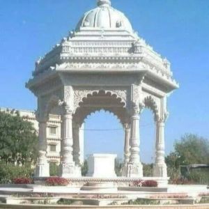 80mm White Marble Outdoor Temple