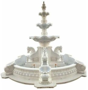 Antique White Marble Garden Water Fountain