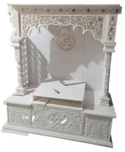 Indoor Square White Marble Temple