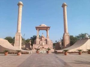 Outdoor Lord Sarswati Sandstone Temple