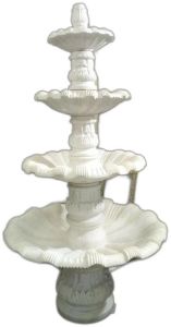 White Marble Garden Fountain