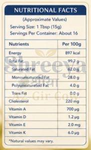 250 Ml A2 Gir Cow Ghee