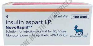 100IU Novorapid Insulin Aspart Injection