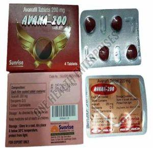 200mg Avana Avanafil Tablet