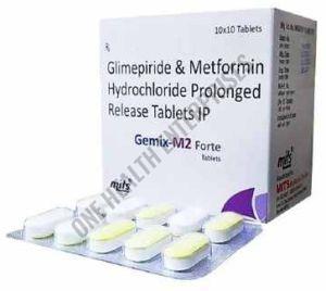 2mg Gemix M2 Glimepiride Tablet