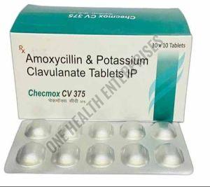 375mg Checmox CV Amoxycillin Potassium Clavulanate Tablet
