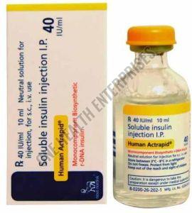 40IU Human Actrapid Soluble Insulin Injection