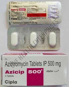 Azicip 500mg Azithromycin Tablet