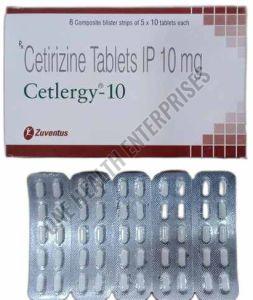 Cetlergy 10mg Cetirizine Tablet