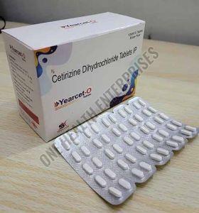 Yearcet O Cetirizine Dihydrochloride Tablet