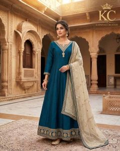Premium Vichithra Silk Anarkali Suit Set