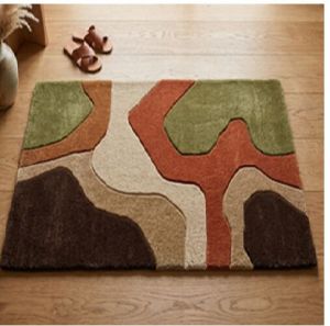 Artistic Abstract Hand Tufted Wool Area Rug