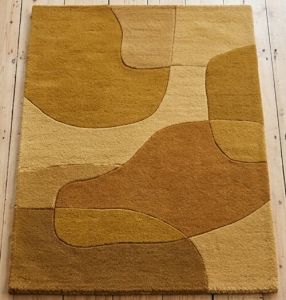 Contemporary Abstract Hand Tufted Wool Area Rug