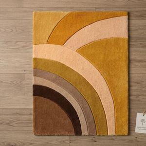 Contemporary ARC Hand Tufted Wool Area Rug
