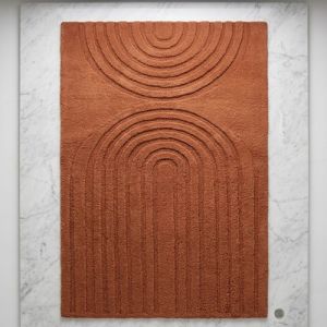 Geometric ARC Hand Tufted Wool Area Rug