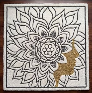 Mandala Designer Hand Tufted Wool Living Room Rug