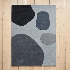 Minimalist Abstract Hand Tufted Wool Area Rug