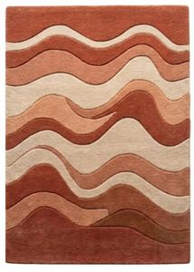 Modern Wave Hand Tufted Wool Living Room Rug