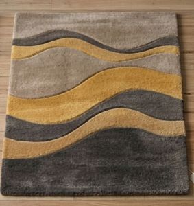 Wave Hand Tufted Wool Living Room Rug