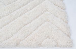 150x240 Inch Ivory Handmade Shaggy Rugs