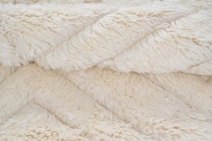 5x8 Feet Ivory Handmade Shaggy Rugs