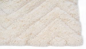 5x8 Feet Ivory Handmade Shaggy Rugs