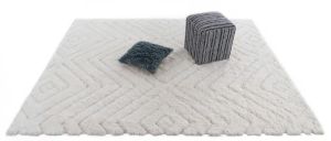 7.8x10 Feet Ivory Handmade Shaggy Rugs