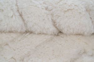 7.8x10 Feet Ivory Handmade Shaggy Rugs