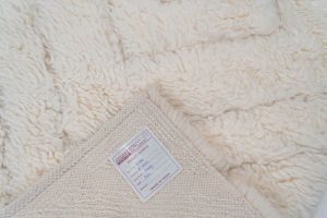 90x150 Inch Ivory Handmade Shaggy Rugs