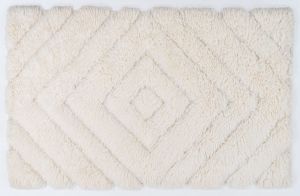 90x150 Inch Ivory Handmade Shaggy Rugs