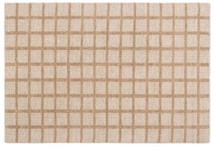 Beige Brown Hand Woven Wool Rugs