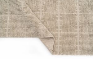 Beige Green Hand Woven Wool Rugs