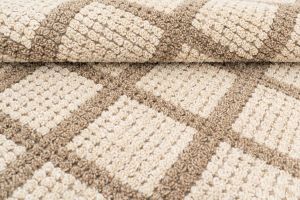 Beige Taupe Hand Woven Wool Rugs
