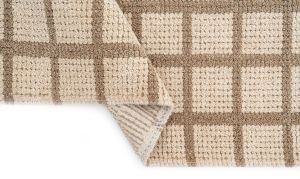 Beige Taupe Hand Woven Wool Rugs