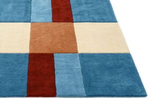 Creamy Blue Hand Tufted Rugs