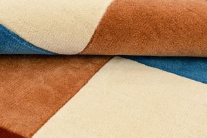 Creamy Blue Hand Tufted Rugs