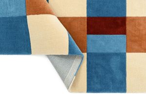 Creamy Blue Hand Tufted Rugs