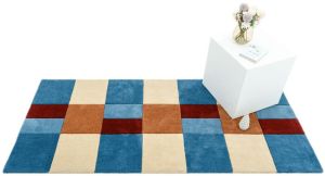 Creamy Blue Hand Tufted Rugs