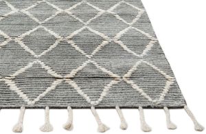 Dark Grey Hand Knotted Rugs