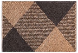 Diamond Pattern Handwoven Natural Jute Rugs