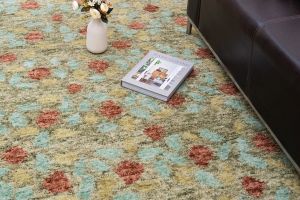 Floral Pattern Green Hand Tufted Rugs