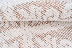 Floral Pattern Jute Wool Rug