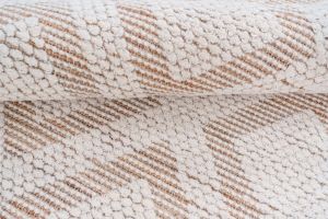 Geometric Diamond Pattern Jute Wool Rug