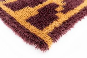 Gold Wine Handmade Shaggy Rugs